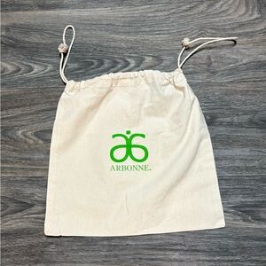 Lovely, Convenient Arbonne Beige Drawstring Bag